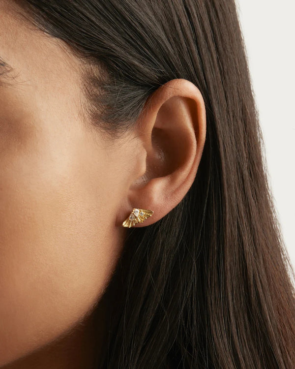 OCEAN WHISPER STUD in 18K Gold Vermeil from By Charlotte