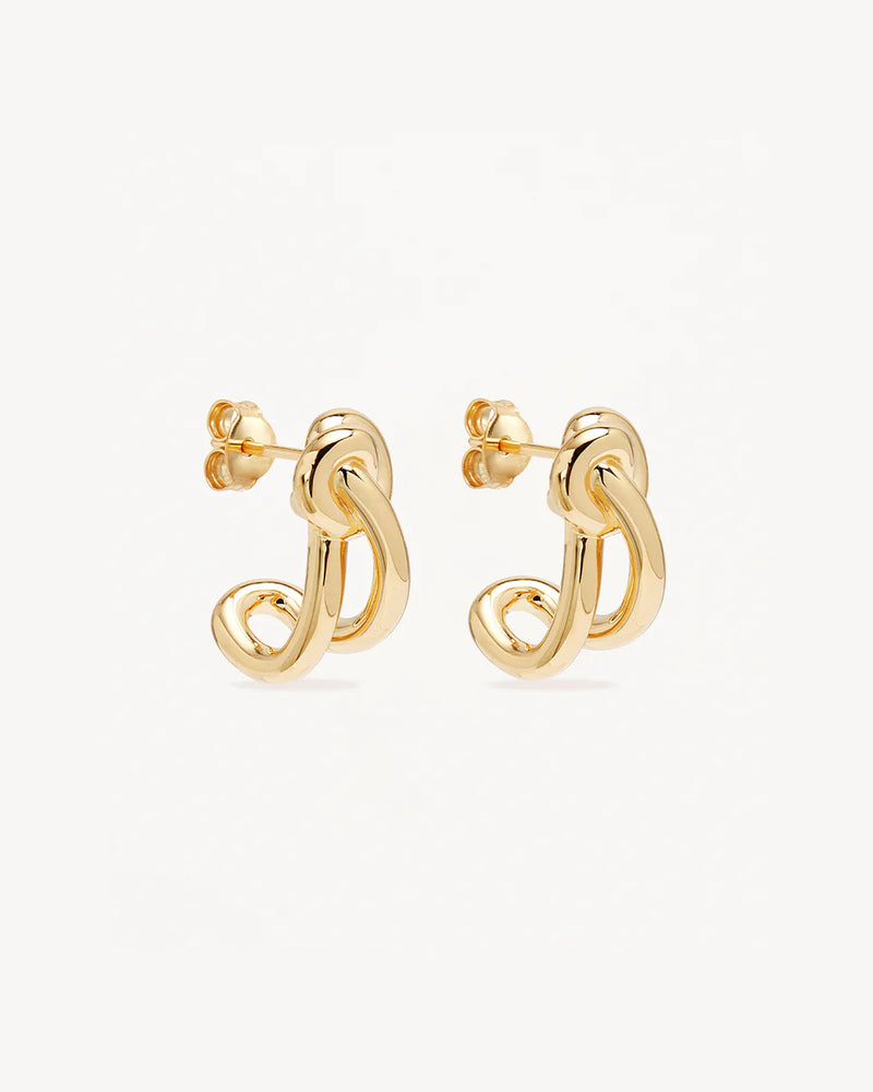 ALWAYS WITH YOU EARRINGS in Gold from By Charlotte