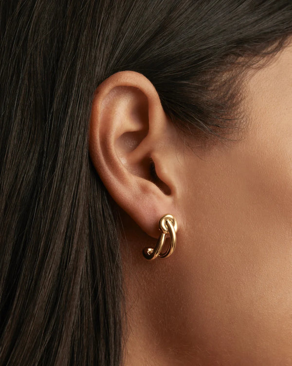 ALWAYS WITH YOU EARRINGS in Gold from By Charlotte