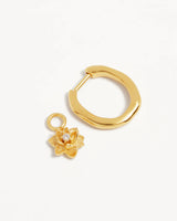 BLOOM WITHIN LOTUS HOOPS | 18K Gold Vermeil