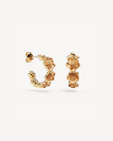 BLOOM WITH GRACE HOOPS | 18K Gold Vermeil