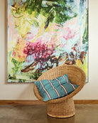 UPHOLSTERY SQUARE LOUNGE CUSHION in Piazza Stripe from the amazing range of Kip & Co products