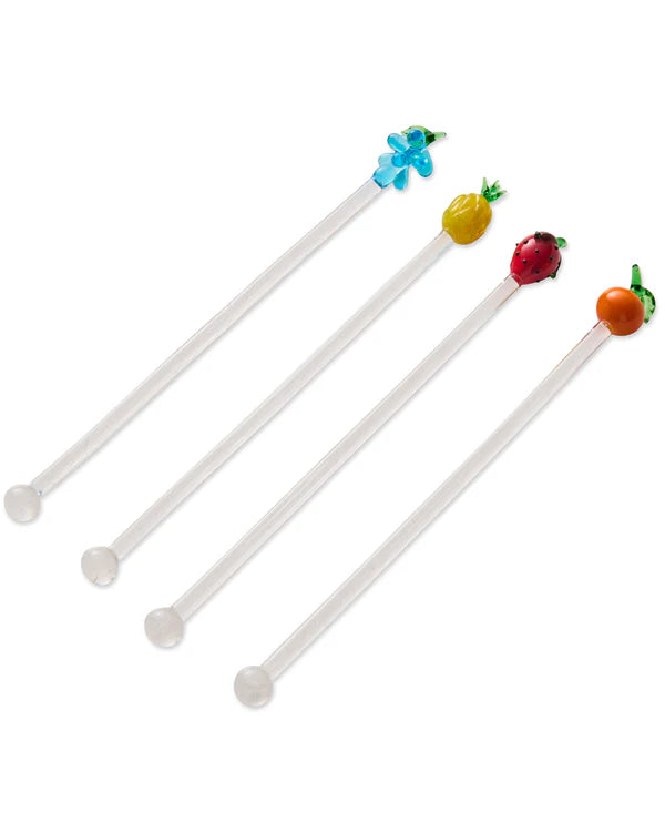 SWIZZLE STICKS 4P SET in Tutti Frutti from the amazing range of Kip & Co products 