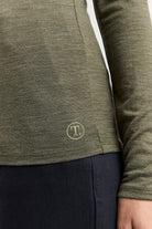 CREW MERINO TEE in Kale by Toorallie