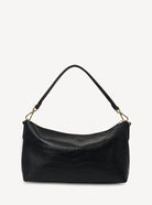 CLAUDIA SHOULDER BAG in Black Croc by Saben