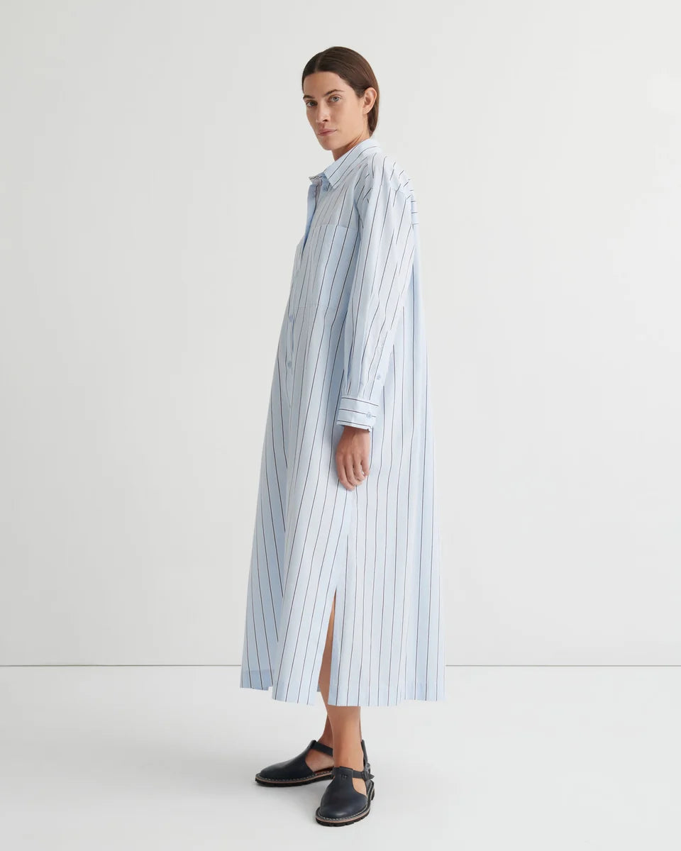 ELEMENTARY DRESS in Cloud Stripe by Kowtow Australia