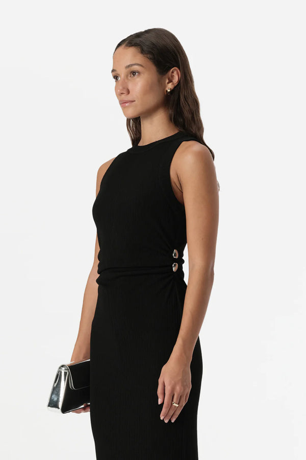 Elka Collective Acacia Maxi Dress in black available from Darling and Domain