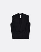 ELWORTHY VEST in Black by Kowtow Australia