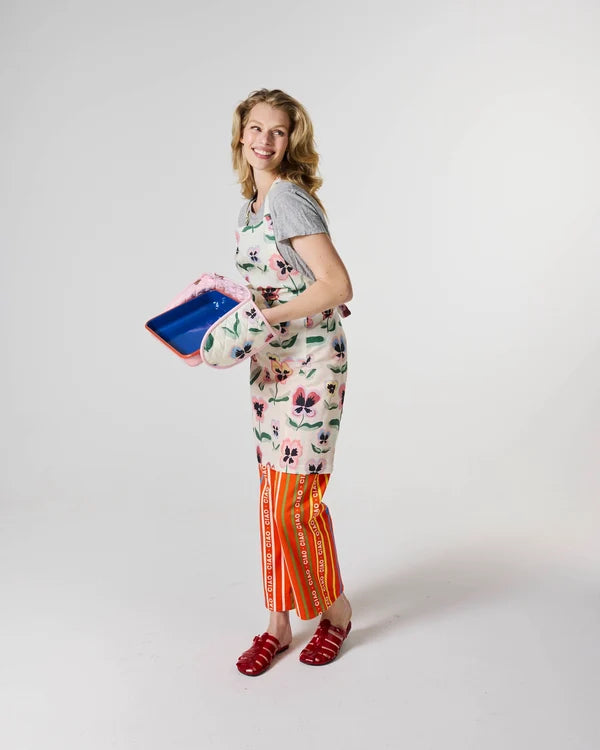DOUBLE OVEN MITT in Pretty Pansy Gold from the amazing range of Kip & Co products