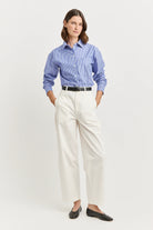 RELAXED COTTON SHIRT in Classic Stripe by Toorallie at Darling & Domain