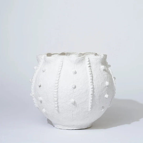 COTTON MACHE POBBLE VESSEL in Moonlight from Marmoset Found