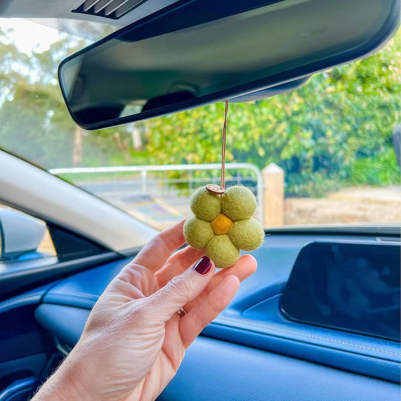 FELT FLOWER FRESHENERS in Australian Countryside by Home Dwellers