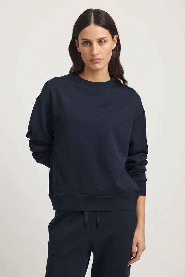 LOUNGE RELAXED CREW in French Navy by Toorallie