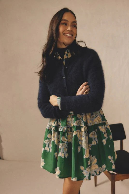 Alessandra BRUSHED SYDNEY CARDI in Navy