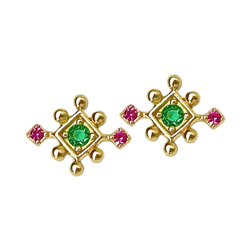 CRUZER GOLD STUD EARRINGS