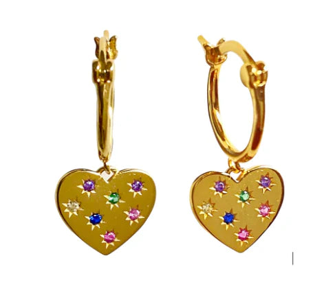 HEART FRECKEL EARRINGS by Gold Sister