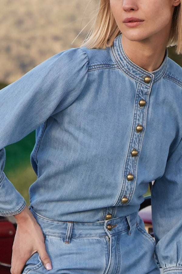 HANKER TOP in Light Washed Denim from Zoe Kratzmann