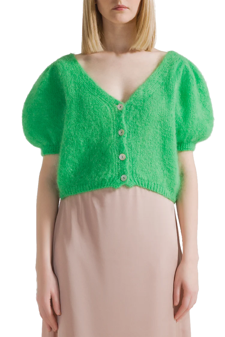 HARPER CARDIGAN in Bright Green by Americandreams