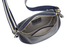 Obsessed Leather Crossbody Bag in Navy
