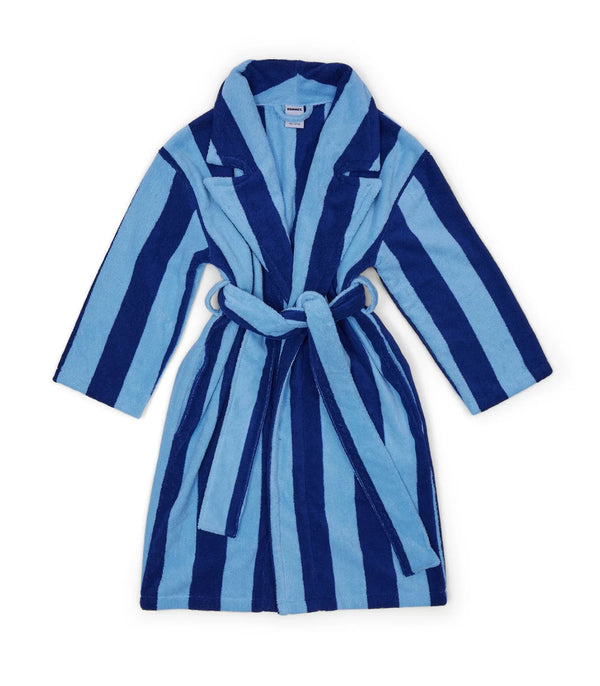 Hommey Robe in blueberry stripes available from Darling and Domain