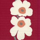 Marimekko Paper Napkins in Unikko 60th Anniversary Red by Marimekko at Darling & Domain