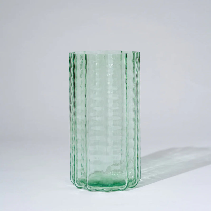 Jelly Glass Vase Large in Green by Marmoset Found
