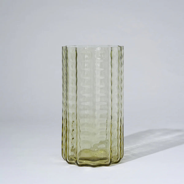 Jelly Glass Vase Large in Honey by Marmoset Found