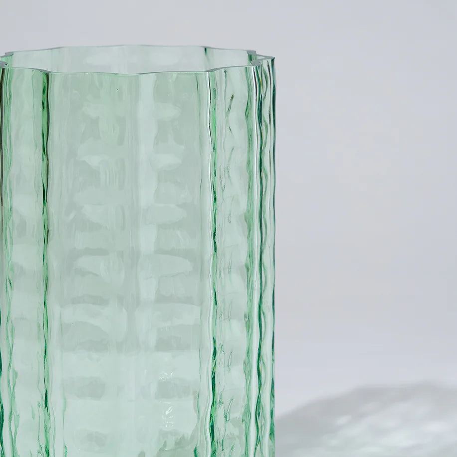 Jelly Glass Vase Large in Green by Marmoset Found