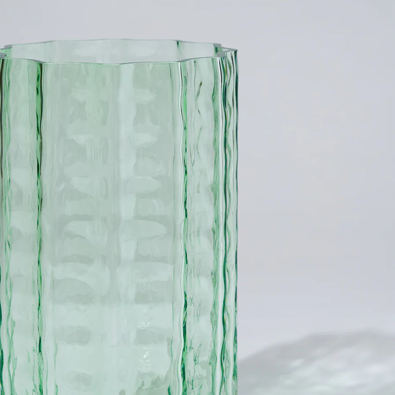 Jelly Glass Vase Large in Green by Marmoset Found