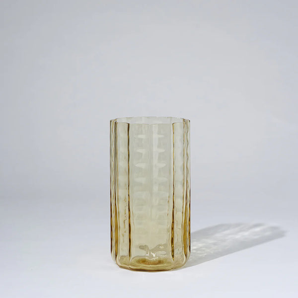 Jelly Glass Vase Medium in Honey by Marmoset Found