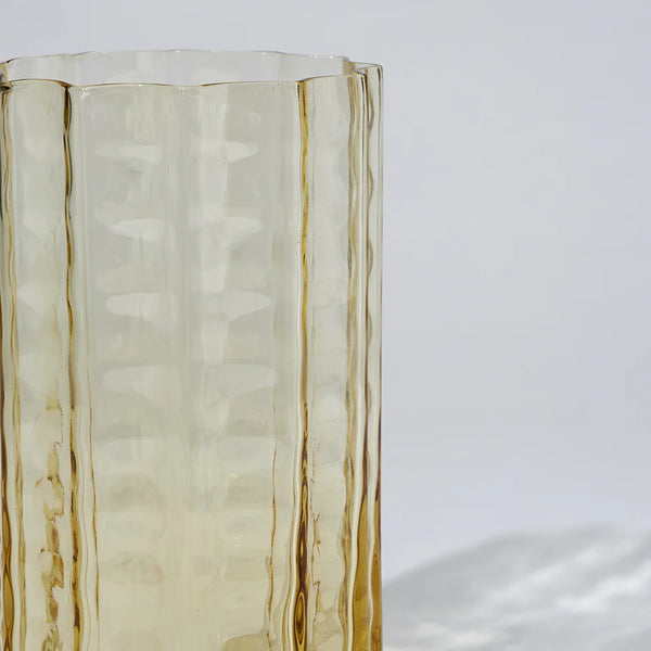 Jelly Glass Vase Medium in Honey by Marmoset Found