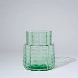 Jelly Glass Vase Squat in Green by Marmoset Found