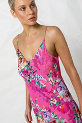 Kachel Bron slip maxi dress in rose romance available at Darling and Domain