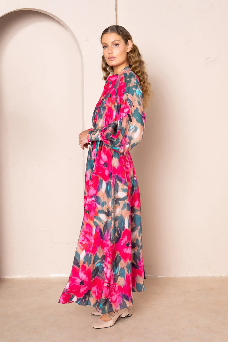 Kachel Wanda raglan maxi dress