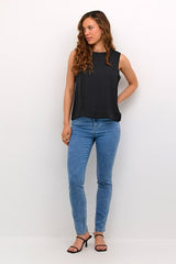 KAALLIE TOP in Black Deep by Kaffee