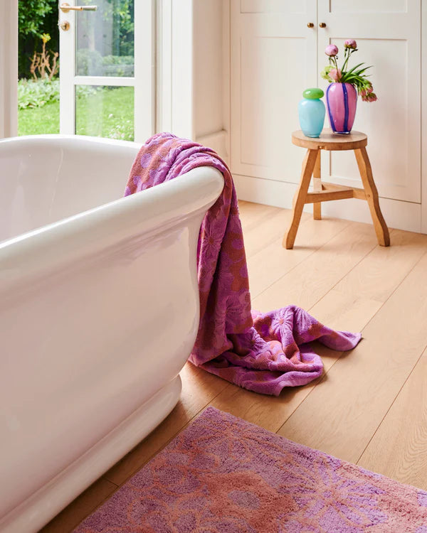 BATH MAT in Peach Fleur from the amazing range of Kip & Co products