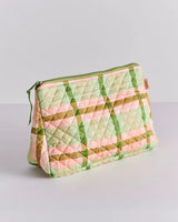 TOILETRY PURSE in Pistachio Tartan from the amazing range of Kip & Co products
