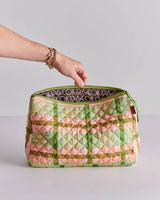 TOILETRY PURSE in Pistachio Tartan from the amazing range of Kip & Co products