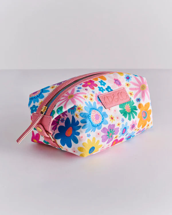 TOILETRY BAG in Rainbow Flowers from the amazing range of Kip & Co