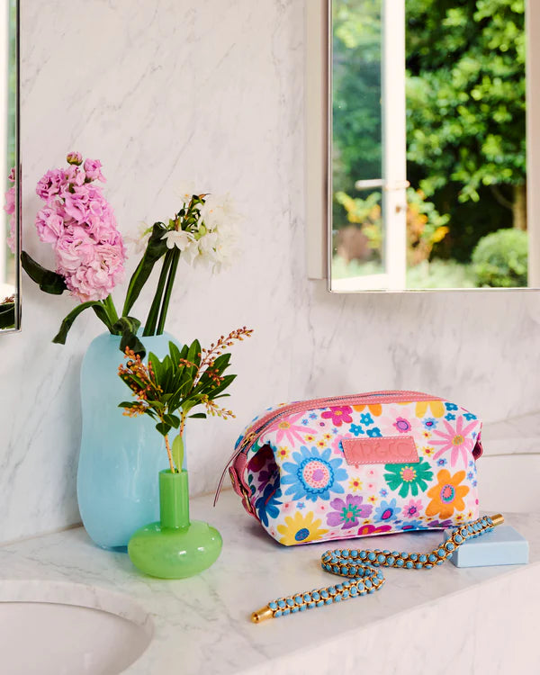 TOILETRY BAG in Rainbow Flowers from the amazing range of Kip & Co