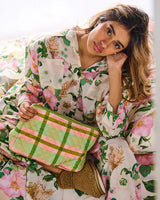 TOILETRY PURSE in Pistachio Tartan from the amazing range of Kip & Co products