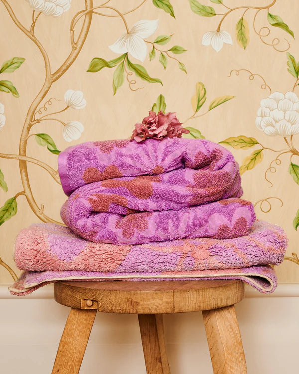 HAND TOWEL in Peach Fleur from the amazing range of Kip & Co