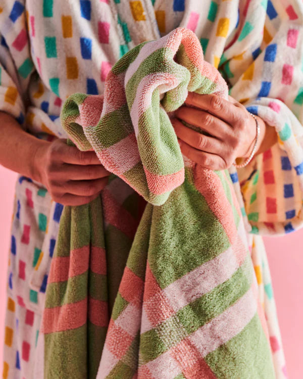 HAND TOWEL in Pistachio Tartan from the amazing range of Kip & Co