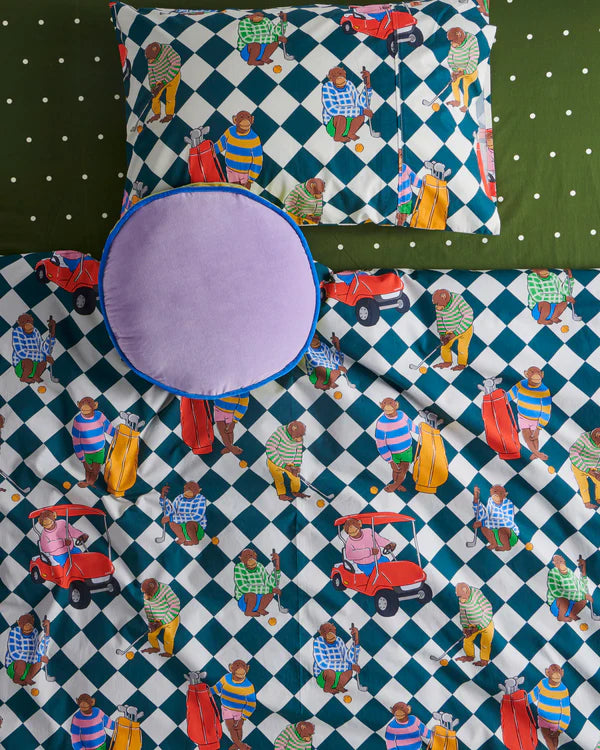 VELVET PEA CUSHION in Dreamer from the amazing range of Kip & Co