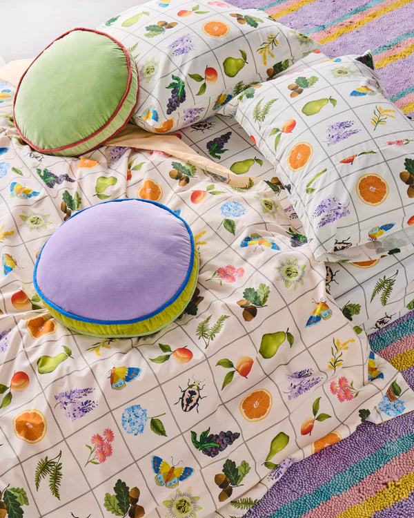 VELVET PEA CUSHION in Dreamer from the amazing range of Kip & Co