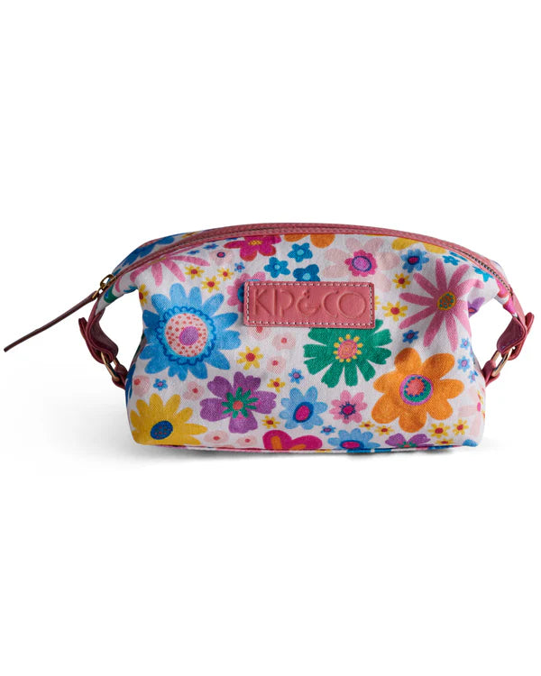 TOILETRY BAG in Rainbow Flowers from the amazing range of Kip & Co