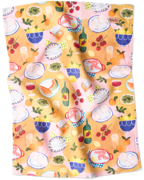 LINEN TEA TOWEL in Supper from the amazing range of Kip & Co products