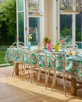 LINEN TABLECLOTH STANDARD  in Tumbling Flowers Green from the amazing range of Kip & Co