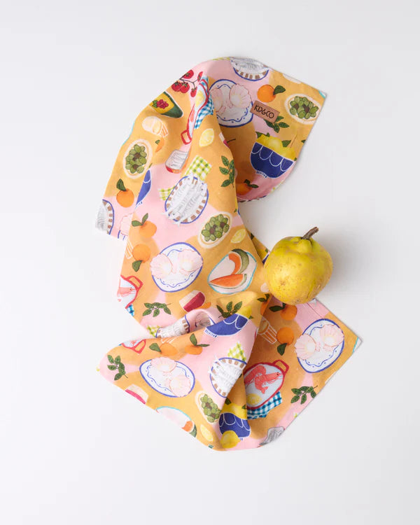 LINEN TEA TOWEL in Supper from the amazing range of Kip & Co products