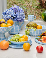 KIP & CO BLUE BIRD TARTAN SALAD BOWL